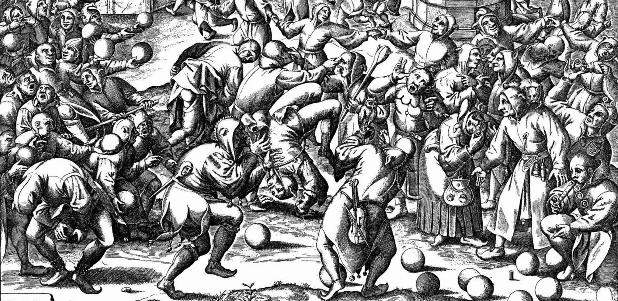 Pieter Bruegel’s illustration of the Festival of Fools, circa 1570.