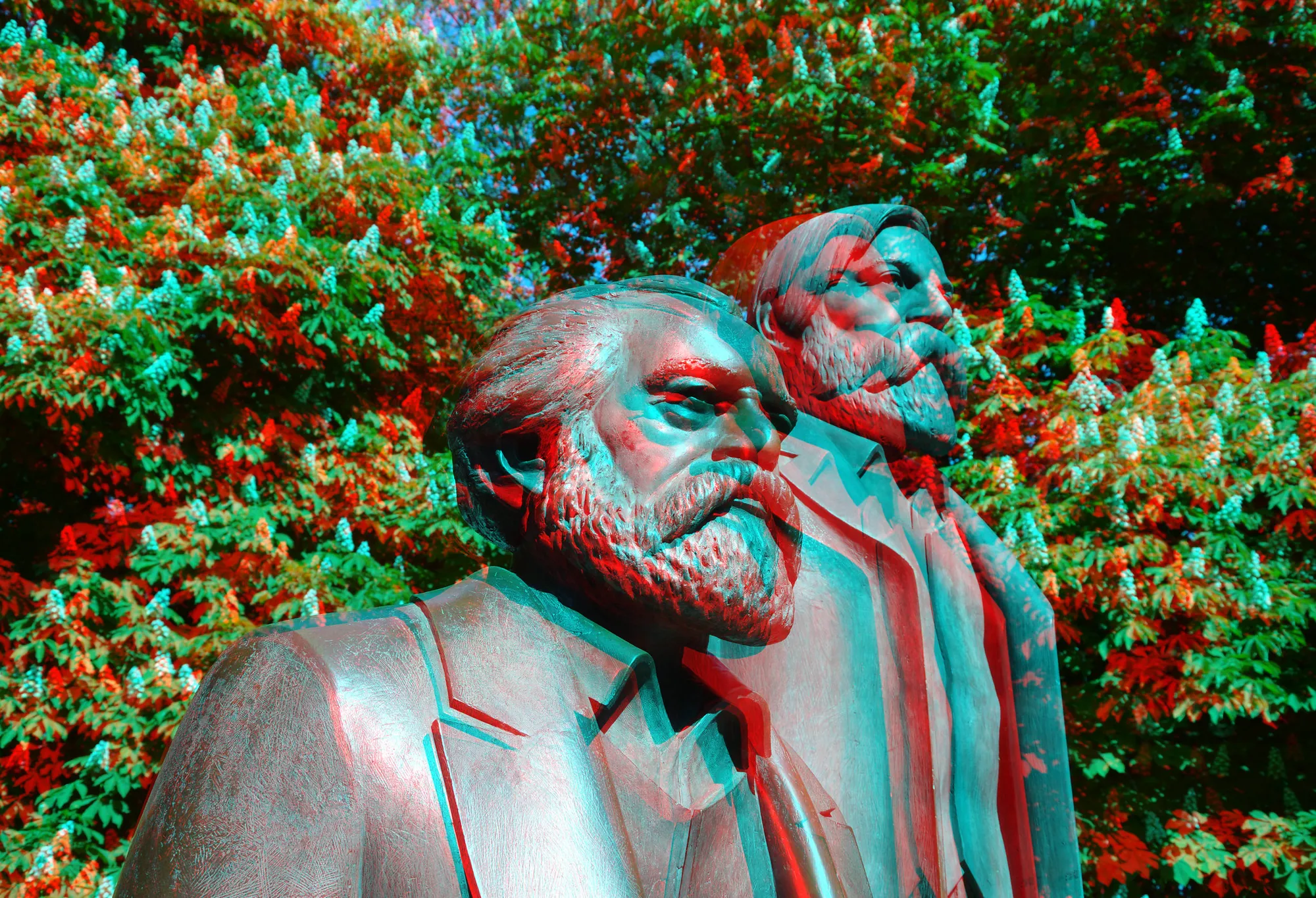Karl Marx & Friedrich Engels Monument Berlin 3D.